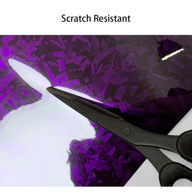 Защитная виниловая пленка для авто 10 см длина 150 см Purple Forged Carbon - изображение 4