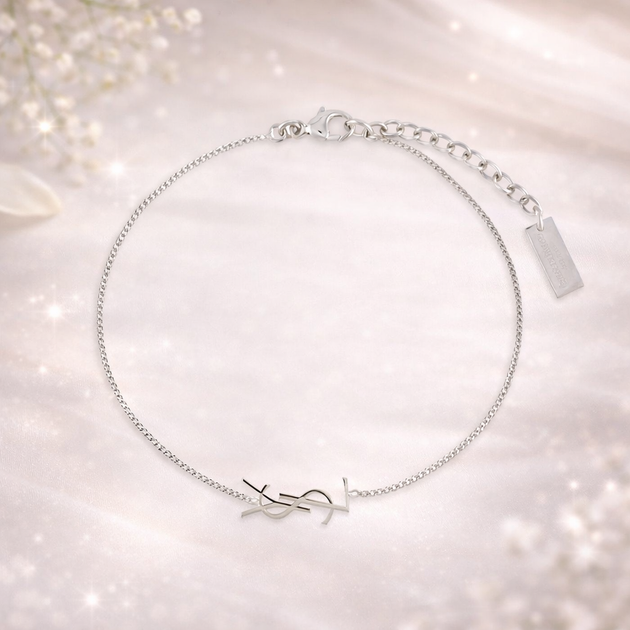 Браслет в стиле YSL (Silver) - Фото 1 Браслет в стиле YSL (Silver) - изображение 1