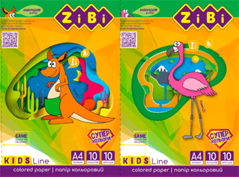Папір кольоровий А4 10арк 10кольорів ZiBi KIDS Line 1908 (6 станд. + 4 неон. кольорів) /ZB.1908/ - Фото 2 Папір кольоровий А4 10арк 10кольорів ZiBi KIDS Line 1908 (6 станд. + 4 неон. кольорів) /ZB.1908/ - изображение 2