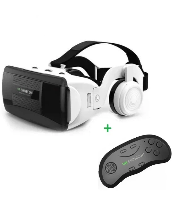 VR очки Shinecon SC-G06EB со встроенными наушниками и Bluetooth-геймпадом SH B01 - гарнитура виртуальной реальности - Фото 2 VR очки Shinecon SC-G06EB со встроенными наушниками и Bluetooth-геймпадом SH B01 - гарнитура виртуальной реальности - изображение 2