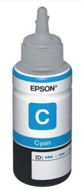 Чорнило для принтера EPSON 664 для L100/L200 в контейнері 70мл, Cyan /C13T66424A/ - Фото 1 Чорнило для принтера EPSON 664 для L100/L200 в контейнері 70мл, Cyan /C13T66424A/ - изображение 1
