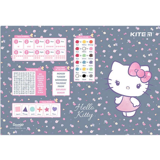 Підкладка для письма дитяча KITE HK22-207 Hello Kitty, 42,5х29см (10) /HK22-207/ - Фото 1 Підкладка для письма дитяча KITE HK22-207 Hello Kitty, 42,5х29см (10) /HK22-207/ - изображение 1