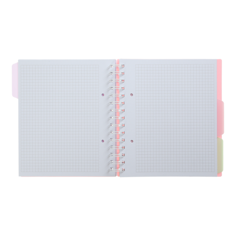 Блокнот BUROMAX B5 на спір. пласт. обкл. з розділ. 120арк. PASTEL 24355912-10 рожевий (48) /BM.24355912-10/ - Фото 6 Блокнот BUROMAX B5 на спір. пласт. обкл. з розділ. 120арк. PASTEL 24355912-10 рожевий (48) /BM.24355912-10/ - изображение 6