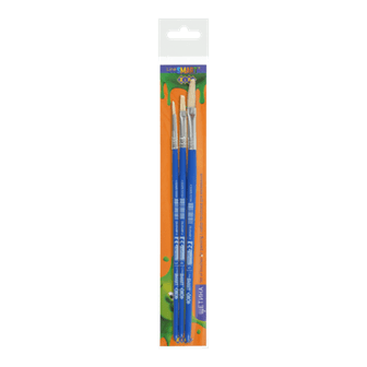 Пензлики у наборі 3шт. ZiBi 6965BFR-2 щетина (кр. № 3, пл. № 6,9) /ZB.6965BFR-2/ - Фото 1 Пензлики у наборі 3шт. ZiBi 6965BFR-2 щетина (кр. № 3, пл. № 6,9) /ZB.6965BFR-2/ - изображение 1