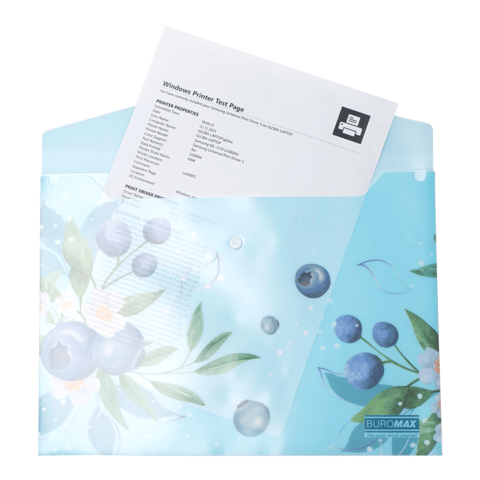 Папка на кнопці А4 BUROMAX 3943-17 ARABESKI морська хвиля (12) /BM.3943-17/ - изображение 2