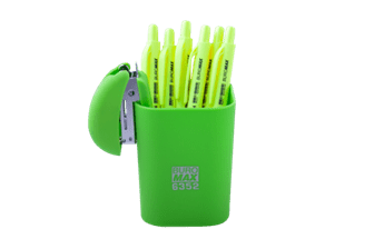 Підставка для ручок BUROMAX 6352-15 RUBBER TOUCH св.зелена /BM.6352-15/ - Фото 4 Підставка для ручок BUROMAX 6352-15 RUBBER TOUCH св.зелена /BM.6352-15/ - изображение 4