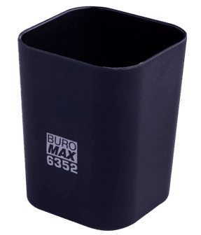 Підставка для ручок BUROMAX 6352-01 RUBBER TOUCH чорна /BM.6352-01/ - Фото 1 Підставка для ручок BUROMAX 6352-01 RUBBER TOUCH чорна /BM.6352-01/ - изображение 1