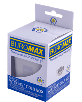 Підставка для ручок BUROMAX 6352-09 RUBBER TOUCH сіра /BM.6352-09/ - Фото 2 Підставка для ручок BUROMAX 6352-09 RUBBER TOUCH сіра /BM.6352-09/ - изображение 2