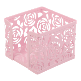 Бокс для паперу метал.BUROMAX 6217-10 95х95х80, ROSE PASTEL рожевий, /BM.6217-10/ - Фото 1 Бокс для паперу метал.BUROMAX 6217-10 95х95х80, ROSE PASTEL рожевий, /BM.6217-10/ - изображение 1
