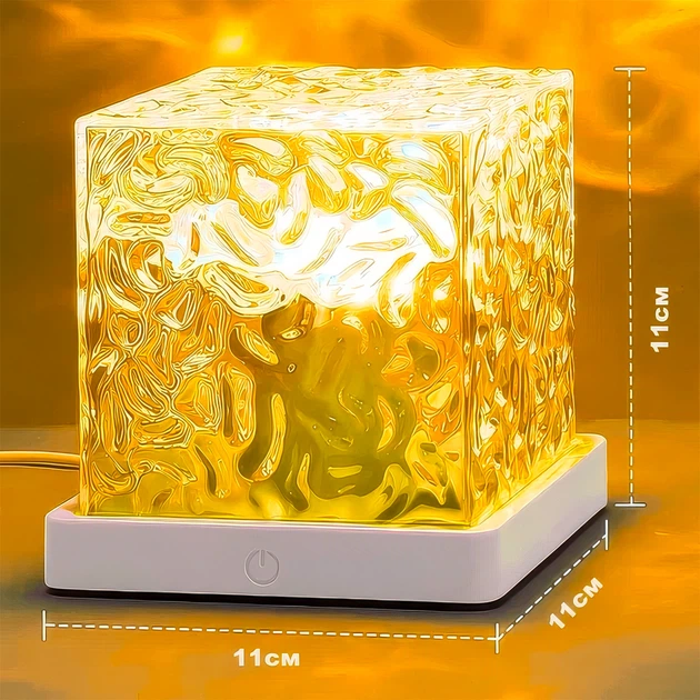 Ночник проектор Рассвет хрустальный куб MLT Cube Lamp - изображение 3