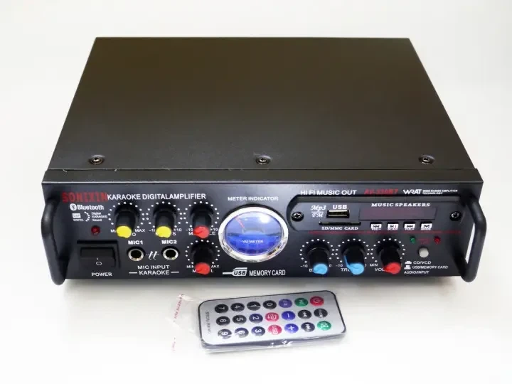 Аудиоусилитель UKC AV-339B Mega Sound с Bluetooth и FM-радио 1779 - Фото 6 Аудиоусилитель UKC AV-339B Mega Sound с Bluetooth и FM-радио 1779 - изображение 6