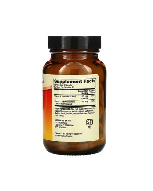 Витамины D3 и K2 Dr. Mercola 90 кап 20205549 - изображение 2