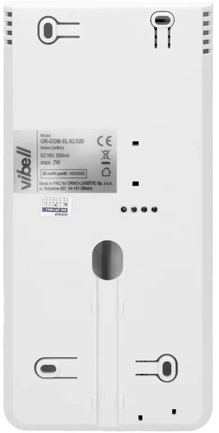 Комплект домофону ORNO Vibell White/Silver (OR-DOM-SL-924) - зображення 5