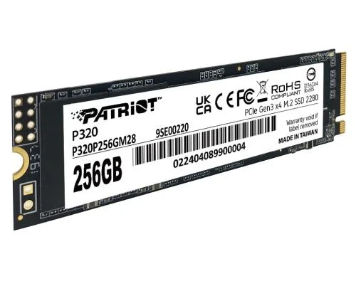 Твердотельный накопитель SSD 256Gb, Patriot P320, PCI-E 3.0 x4, M.2 (P320P256GM28) - изображение 5
