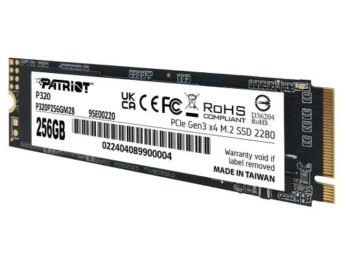 Твердотельный накопитель SSD 256Gb, Patriot P320, PCI-E 3.0 x4, M.2 (P320P256GM28) - изображение 7