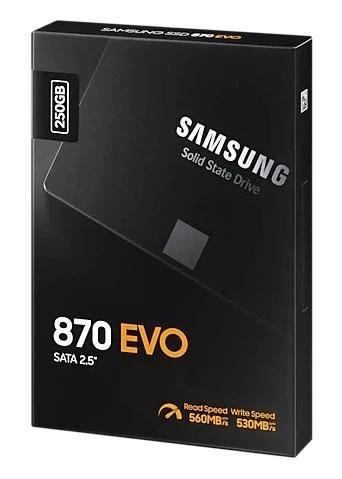 Твердотельный накопитель SSD 250Gb, Samsung 870 Evo, SATA3, 2.5" (MZ-77E250B) - изображение 7