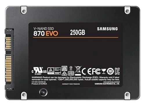 Твердотельный накопитель SSD 250Gb, Samsung 870 Evo, SATA3, 2.5" (MZ-77E250B) - изображение 8