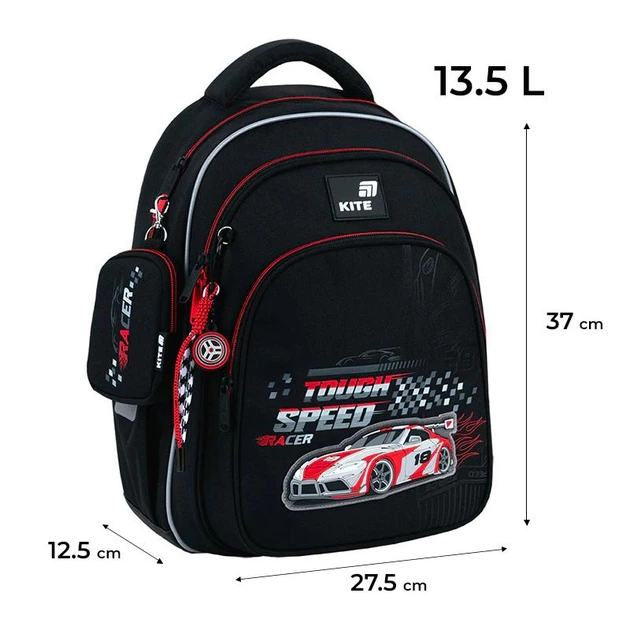 Школьный рюкзак Kite Education Speed Racer K26-763S-2 - Фото 2 Школьный рюкзак Kite Education Speed Racer K26-763S-2 - изображение 2