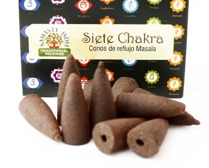 Namaste india 7 chakra, конусы из Индии жидкий дым , арома конусы - Фото 2 Namaste india 7 chakra, конусы из Индии жидкий дым , арома конусы - изображение 2
