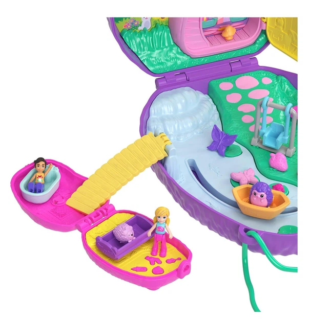 Компактний ігровий набір Mattel Polly Pocket Великі сюрпризи в Tiny Worlds GKJ63 (194735261697) - зображення 4