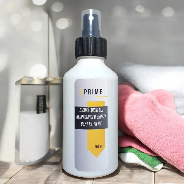 Дезодорант для обуви PRIME спрей 200 мл антибактериальный против запаха и грибка - изображение 4