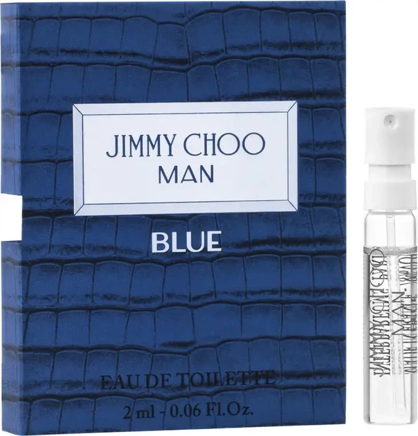 Туалетна вода для чоловіків Jimmy Choo Man Blue пробник 2 мл - Фото 1 Туалетна вода для чоловіків Jimmy Choo Man Blue пробник 2 мл - зображення 1