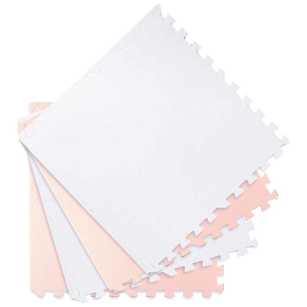Duża mata piankowa puzzle RICOKIDS 60 x 60 cm 4 elementy Brzoskwiniowo-biała 738201 (5903890628932) - obraz 6