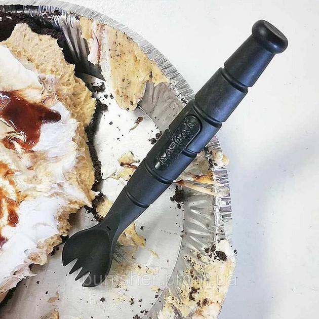 Набір вилка-ложка-ніж Ka-Bar Tactical Spork Чорний 2000000034829 - Фото 2 Набір вилка-ложка-ніж Ka-Bar Tactical Spork Чорний 2000000034829 - зображення 2
