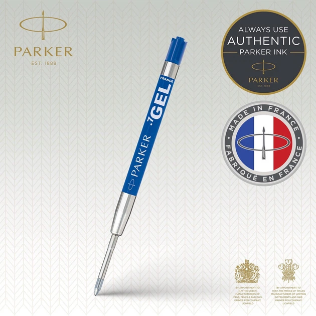 Стрижень кульковий Parker GEL синій M 0,7 блістер 2 шт. (10 332BLU2) - зображення 2