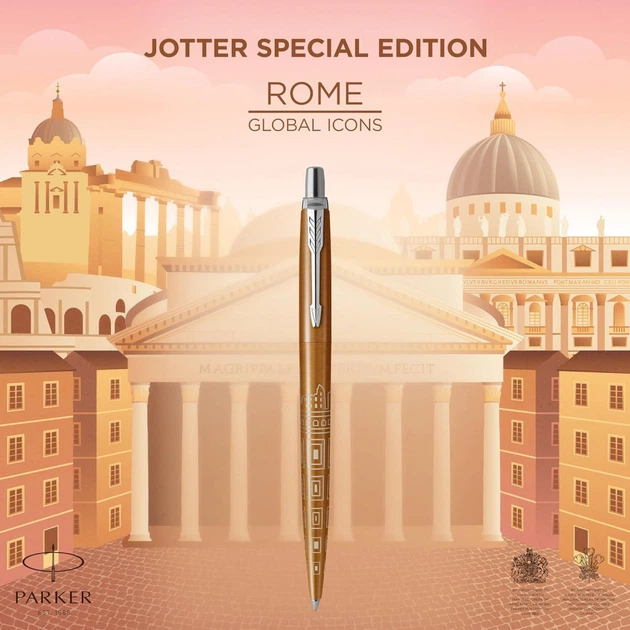 Ручка кулькова Parker JOTTER 17 SE Rome Bronze CT BP (19 632) - Фото 4 Ручка кулькова Parker JOTTER 17 SE Rome Bronze CT BP (19 632) - изображение 4