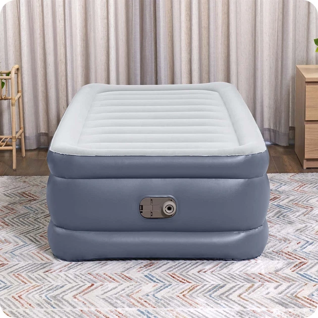 Materac dmuchany Bestway z wbudowaną pompką elektryczną 191 x 97 x 51 cm 6713G (6941607326398) - obraz 7