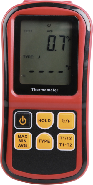 Цифровий термометр Benetech GM1312 з термопарами K-J-T-E-R-N-S (5904041106798) - зображення 2