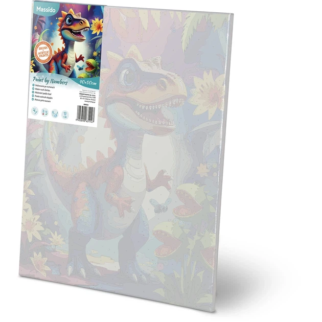 Картина за номерами Massido Dino 40x50 см 699023 (5903890631147) - зображення 2