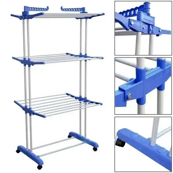 Сушарка для білизни складана Spray Paintint Clothes Hanger 116-2 - зображення 8