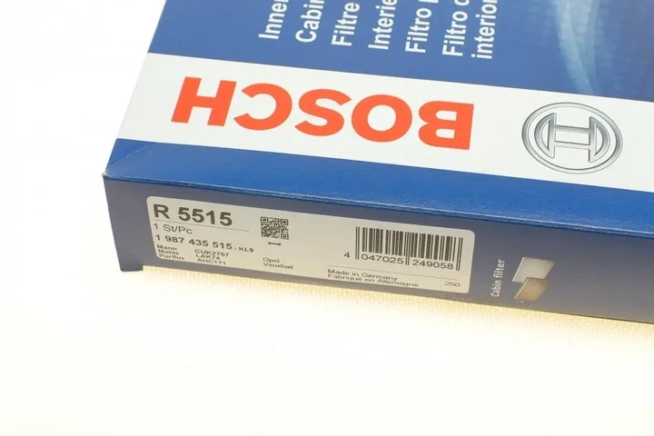 Фільтр салону Opel Astra F/G/H 96- (вугільний) BOSCH 1 987 435 515 - изображение 5