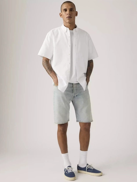 Spodenki męskie jeansowe Levi`s 501 Original Shorts 36512-0280 33 Błękitne (5401187871813) - obraz 4