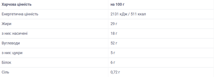Печенье Bergen з подсластителем без сахара 130 г, Шоколад Брауні - изображение 3