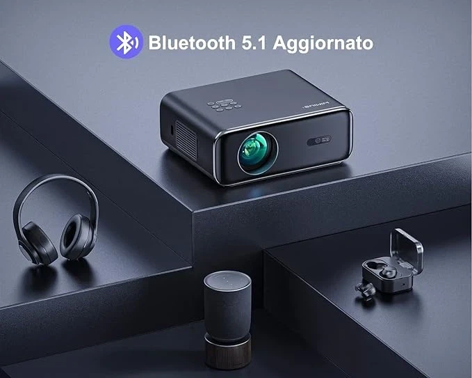 Мультимедийный проектор WiMiUS P62 Full HD LED 15000 Лм Wi-Fi Bluetooth с динамиками - изображение 2