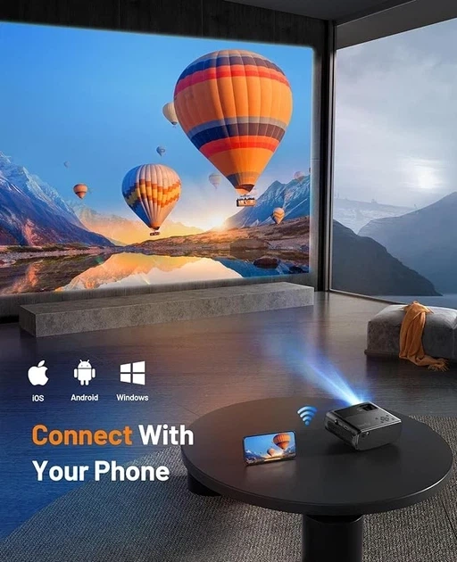 Мультимедийный проектор Cibest W13-m Full HD 12000 Лм Wi-Fi с динамиками - Фото 2 Мультимедийный проектор Cibest W13-m Full HD 12000 Лм Wi-Fi с динамиками - изображение 2