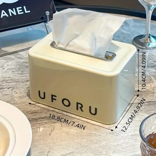 Коробка для серветок Uforu D2091 Бежевий - зображення 6