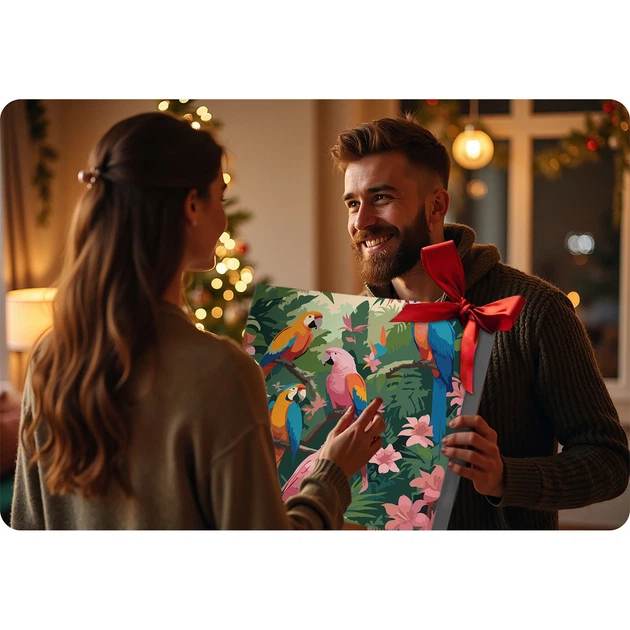 Картина за номерами Massido Папугі 40x50 см 699019 (5903890624002) - зображення 9