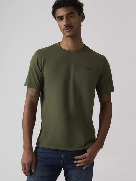 Футболка бавовняна довга чоловіча Levi`s Ng Essential Tee 005GZ-0011 L Хакі (5401187816357) - зображення 3