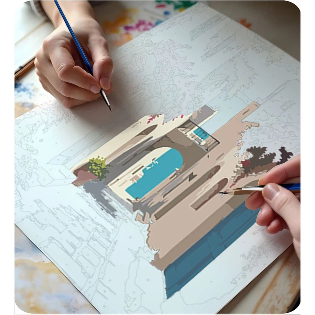 Картина за номерами Massido Міський пейзаж 40x50 см 699014 (5903890623951) - зображення 4