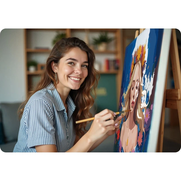 Картина за номерами Massido Портрет жінки 40x50 см 699005 (5903890623869) - зображення 5