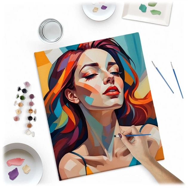 Картина за номерами Massido Портрет жінки 40x50 см 699018 (5903890623999) - зображення 3