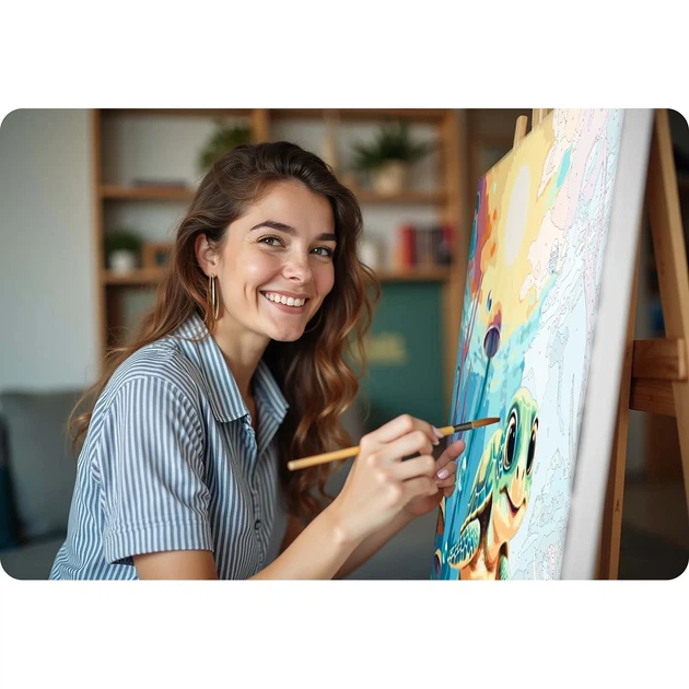 Картина за номерами Massido Черепашка 40x50 см 699022 (5903890631130) - зображення 11