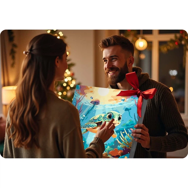 Картина за номерами Massido Черепашка 40x50 см 699022 (5903890631130) - зображення 13