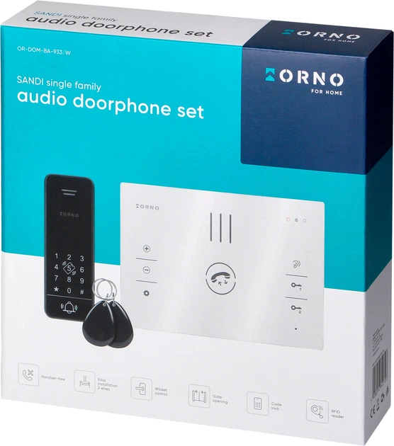 Комплект домофону ORNO SANDI White (OR-DOM-BA-933/W) - зображення 9