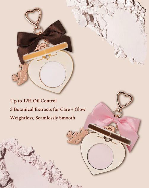 Мини пудра для фиксации Flower Knows (Флавер Ноуз) The Sweetie Bear Mini Setting Powder 2.5 г — оттенки 01 Cocoa - изображение 2