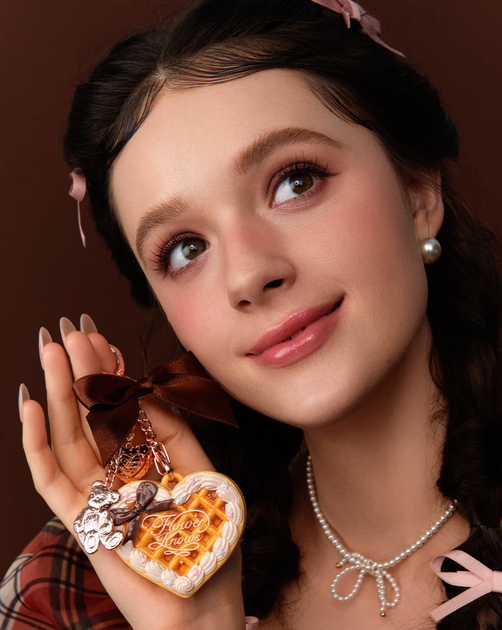 Мини пудра для фиксации Flower Knows (Флавер Ноуз) The Sweetie Bear Mini Setting Powder 2.5 г — оттенки 01 Cocoa - изображение 4